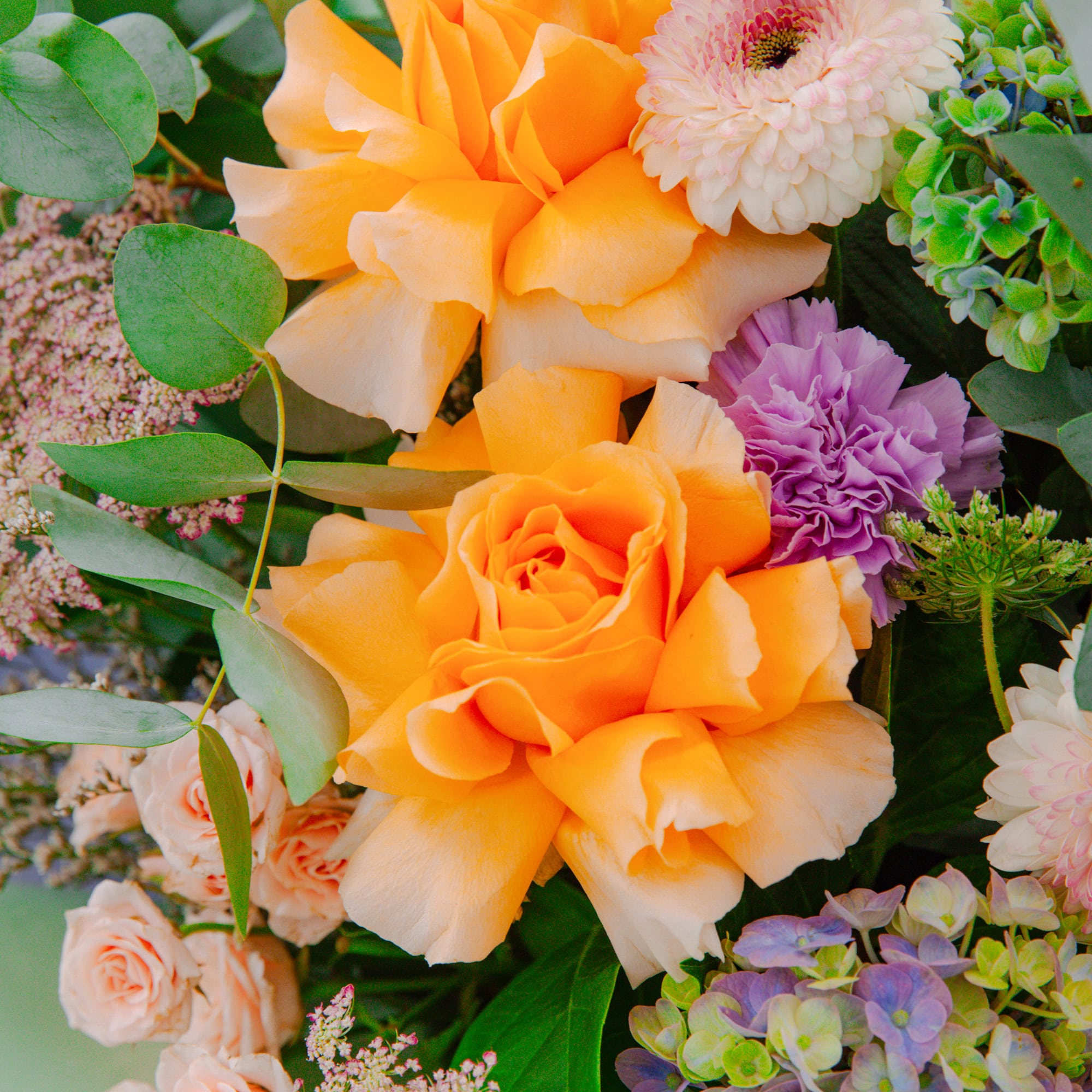 Seasonal Bouquet Close Up