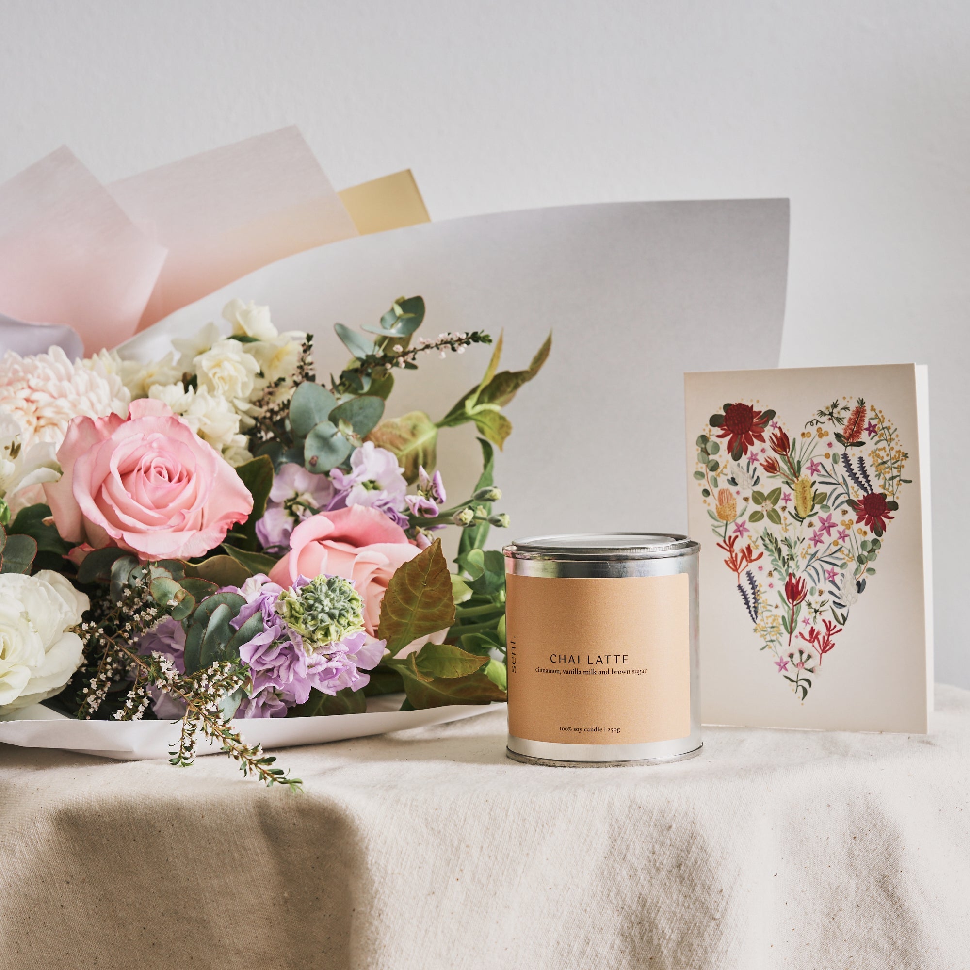 Bundles | Flowers At Kirribilli | Sydney | Bouquet, Card, Candle